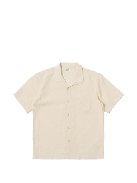 Universal Works textured short-sleeve shirt Neutrals 34174