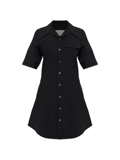 AMI Paris button short-sleeve dress Black FDR660WV0194