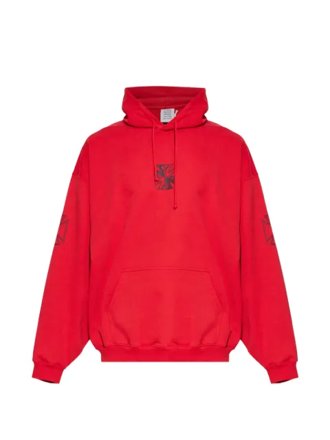 VETEMENTS graphic-print hoodie Red ME76HD164R