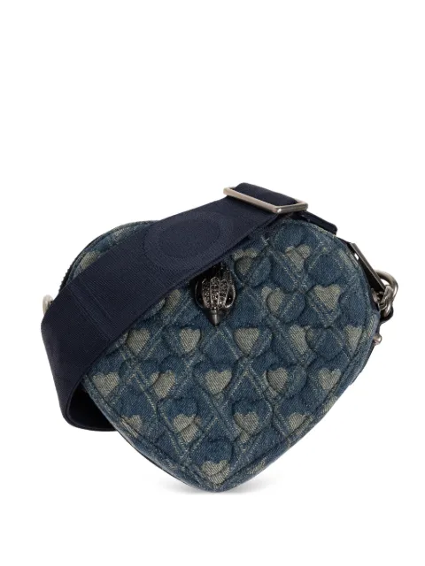 Kurt Geiger London heart shape cross body bag Blue 2ZKENSINGTONHEARTXB