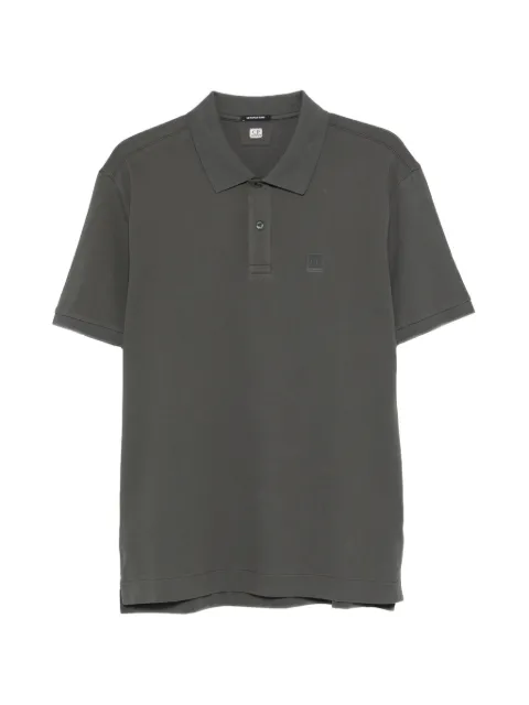 C.P. Company logo-patch polo shirt Grey 20CLPL022A005263W921