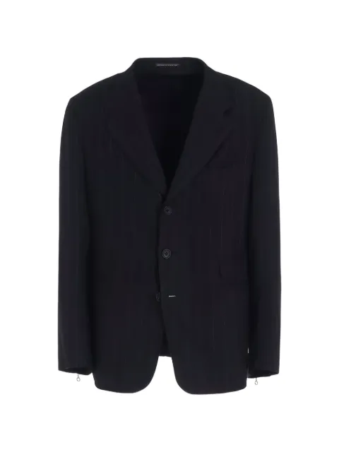 Y's pinstripe three-button blazer Black MKJ082051