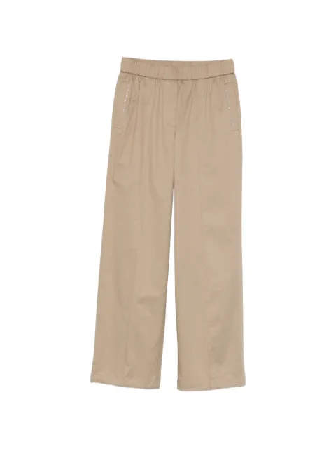 Peserico elasticated panelled trousers Neutrals A0453001979