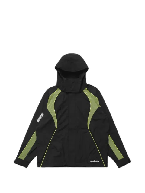 Metalwood Studio hooded mesh panel jacket Black 25FW05108