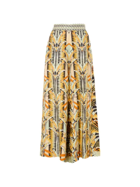 Temperley London Odette printed trousers Black 26SODE54261