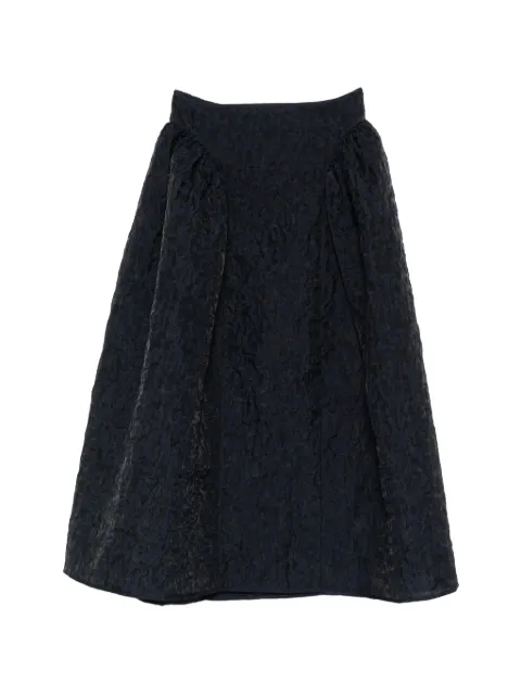Cecilie Bahnsen floral-jacquard midi skirt Blue 425RTW17001CBFABIOLASKIRT