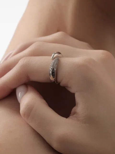 Eshvi stardust fang ring Silver VRRN11992SCZH