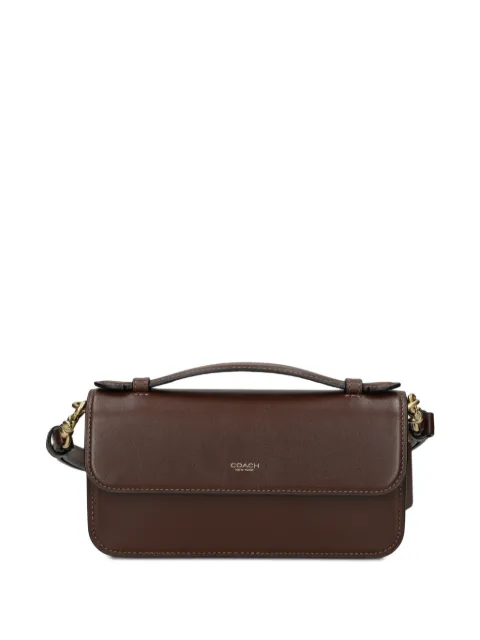 Coach Elora top handle leather satchel bag Brown CCY30
