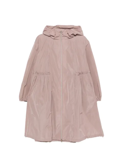 Herno ruffled-trim hooded parka Pink GC000540D12483Z