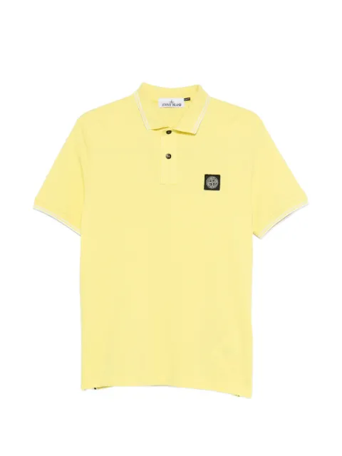 Stone Island 2200010 organic cotton piqué with stretch polo Yellow L1S152200010S0018