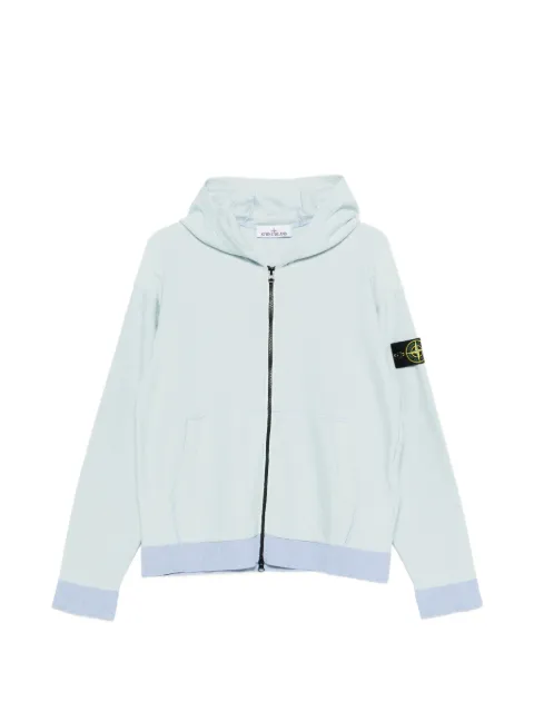 Stone Island 5100050 plush stitch organic cotton nylon sweatshirt Blue L1S155100050S01B0