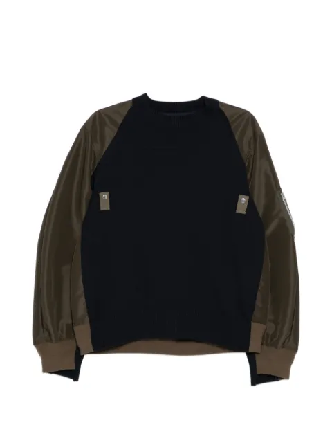 sacai Sponge sweatshirt Black 2603941M