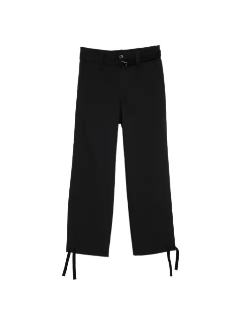 sacai belted trousers Black 2603919M