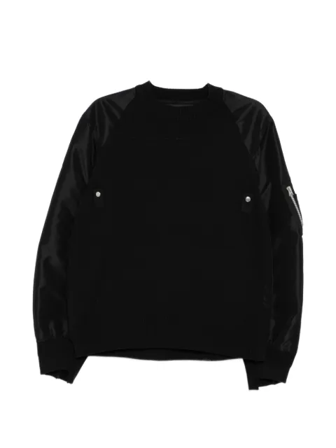 sacai Sponge sweatshirt Black 2603941M