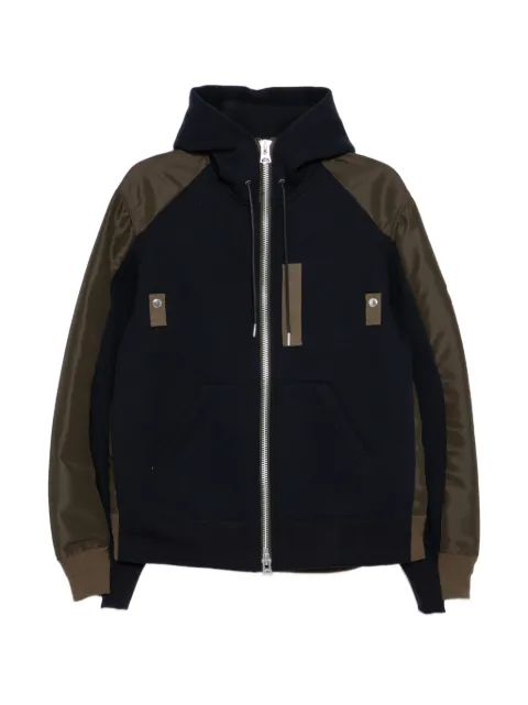 sacai Sponge hooded jacket Blue 2603948M