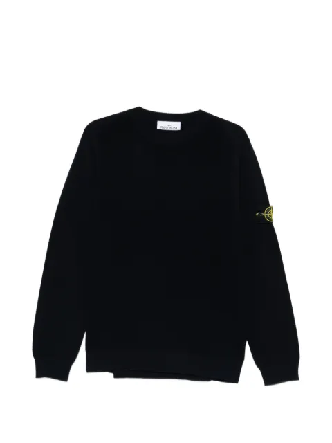 Stone Island 5100029 micro stitch soft organic cotton jumper Blue L1S155100029S00B5