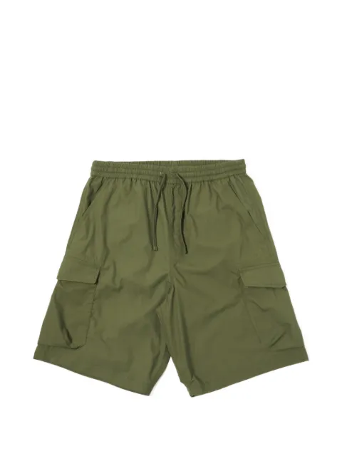 Universal Works elasticated-waist cargo shorts Green 34148