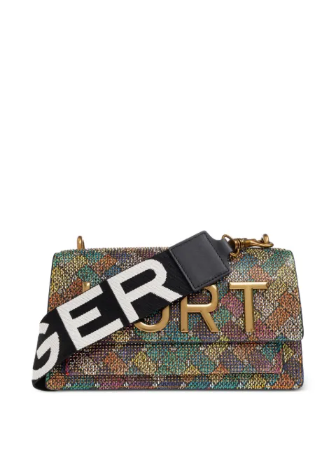 Kurt Geiger London logo-plaque cross body bag Black SHOREDITCHEWKURT