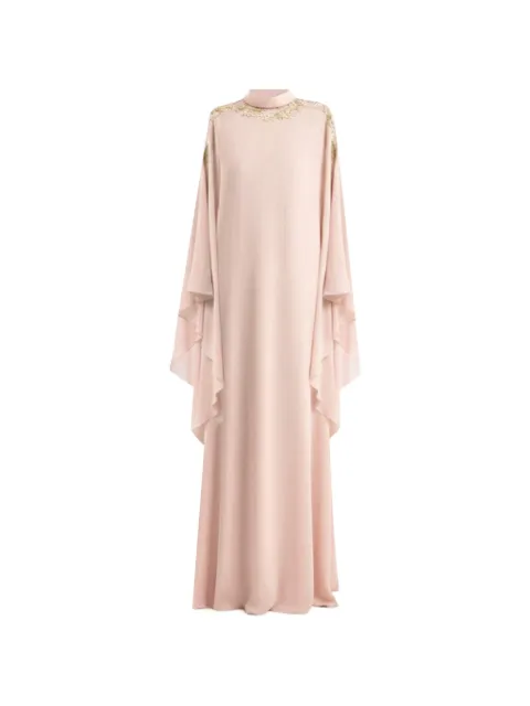 Gemy Maalouf calligraphy-embroidered kaftan Pink GMCP267878KF
