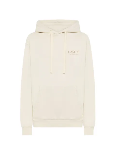 Laneus print hooded sweatshirt Neutrals S6LAMAHS198
