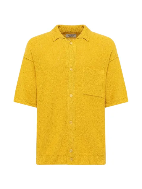 Laneus knitted boxy shirt Yellow S6LAMAKS049