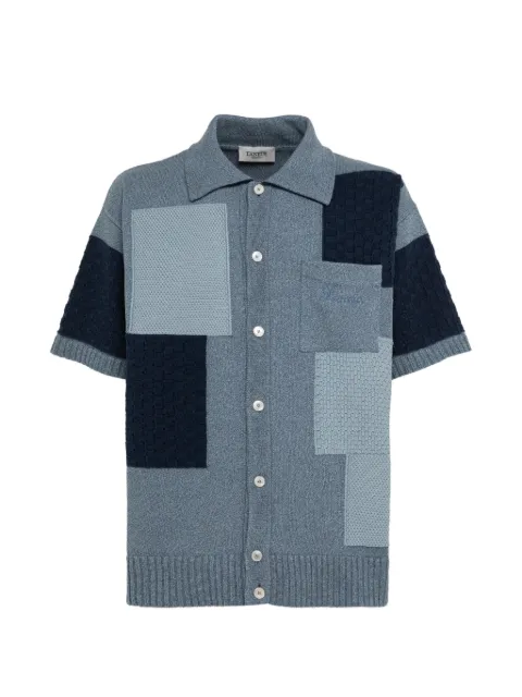 Laneus knitted shirt Blue S6LAMAKS048