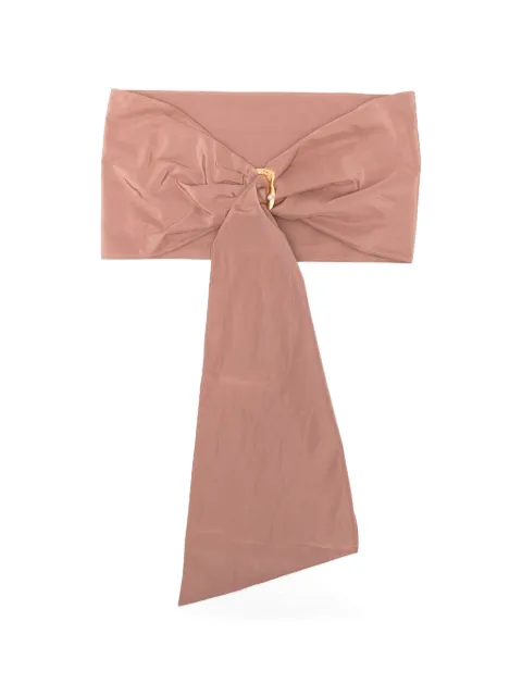 Forte Forte jewel buckle taffetas belt Pink 14573MYBELT