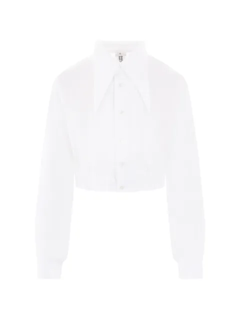 Noir Kei Ninomiya oversize collar elastic shirt White 3NB002W242WHITE