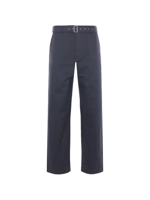Maison Kitsuné belt-fastening trousers Blue OM01123WW9043