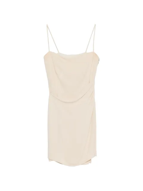 Giorgio Armani Pre-Owned 2000s spaghetti strap mini dress Neutrals GA600AFP