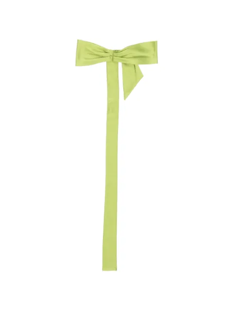 Forte Forte satin bow scarf Green 14589MYSCARF