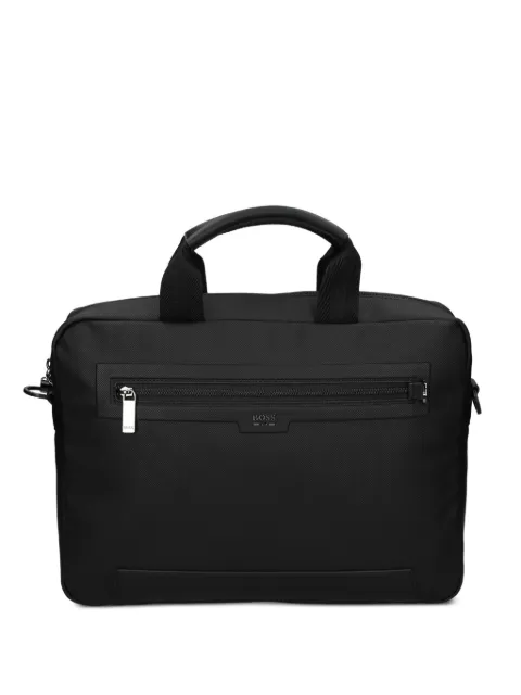 BOSS zip top laptop bag Black 50557778