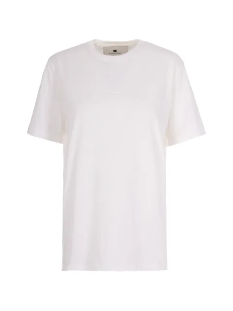 Elisabetta Franchi logo-embossed T-shirt White MA74D61E2