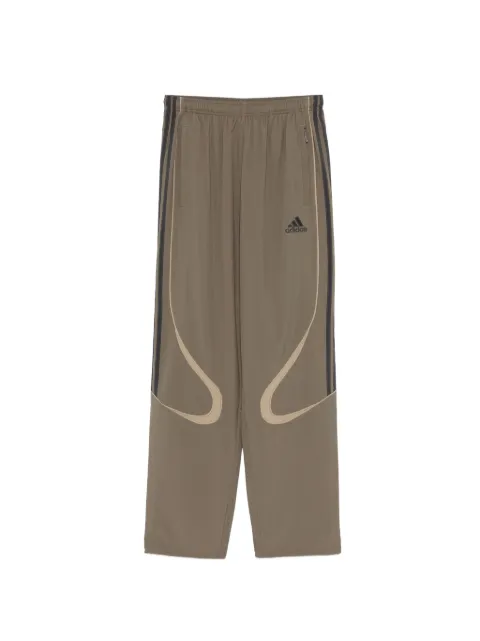 adidas Teamgeist Adicolor stripe-detail track pants Brown KD5865