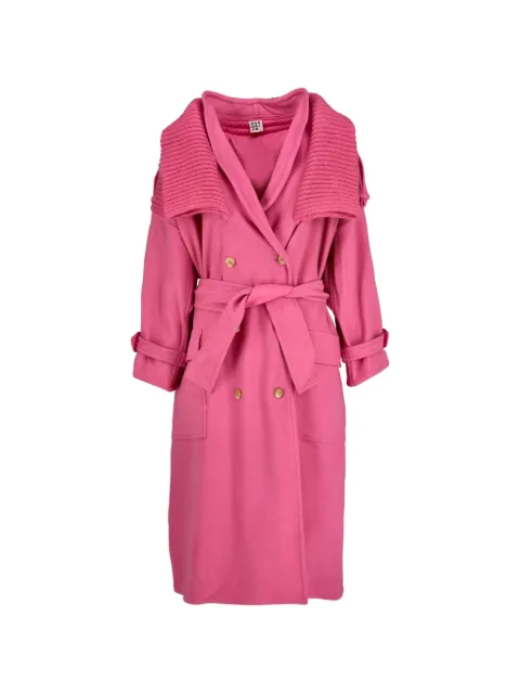 Mondrian Mondrian belted coat Pink W251111818