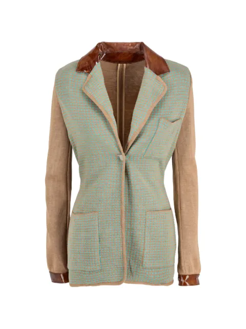 Fendi Pre-Owned wool buttoned jacket Neutrals W251111812