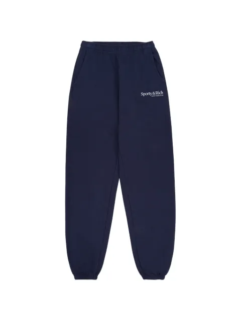 Sporty & Rich logo-detail track pants Blue PA070710087BL106