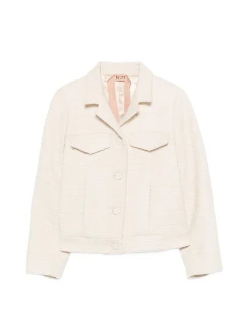 Nº21 woven pocket jacket Neutrals 26EN2M0L0810248