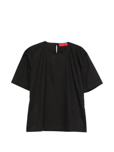THELATEST Dean short-sleeve blouse Black TLW04011T0160LNTP