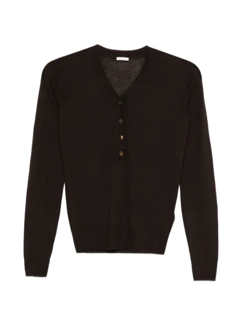 JOSEPH Gillies V-neck sweater Brown JF009538