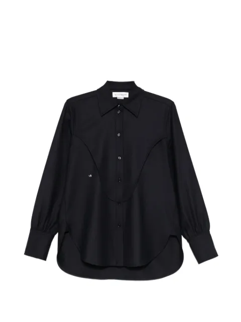 Victoria Beckham yoke top Blue 1126WSH006974B
