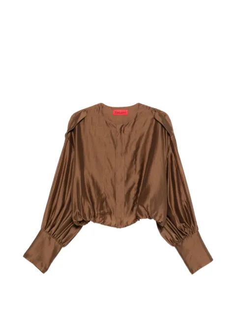 THELATEST Diana shirt Brown TLW04007T0161ABTP