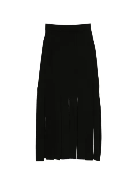 JOSEPH Lagny slit-detail midi skirt Black JF0095310010
