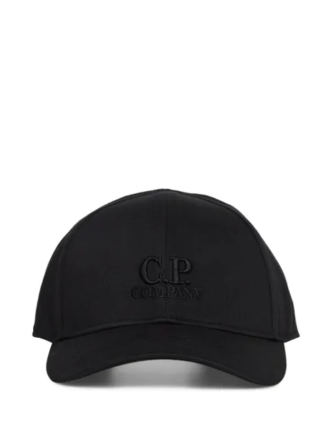 C.P. Company gabardine logo cap Black RCCMAC750A006288A999