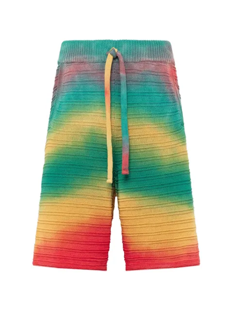 Laneus knitted drawstring shorts Green S6LAMABK106