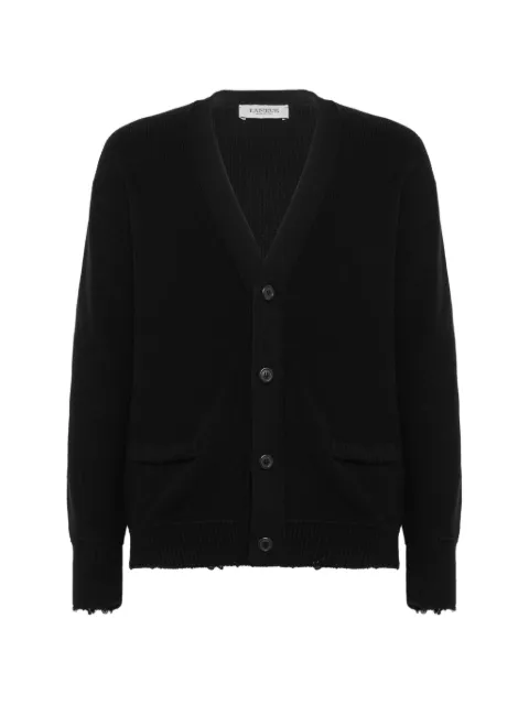 Laneus V-neck cardigan Black S6LAMACA023