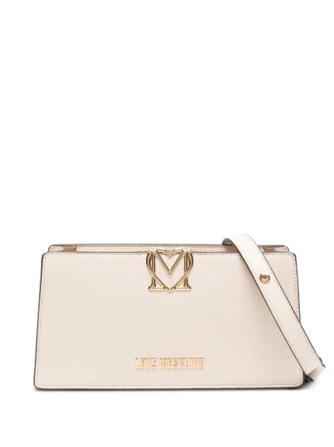 Love Moschino logo-plaque shoulder bag Neutrals JC4128PP1OLM0