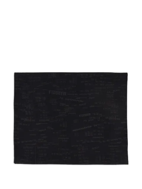 MM6 Maison Margiela jacquard logo scarf Black SH0TF0001M35737
