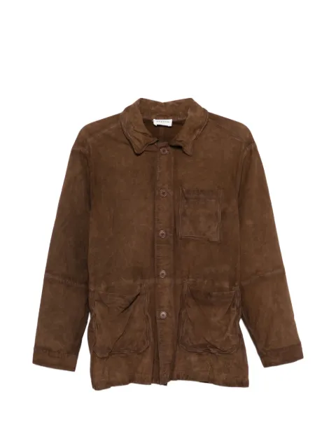 P.A.R.O.S.H. long-sleeve suede jacket Brown MARFAD431845
