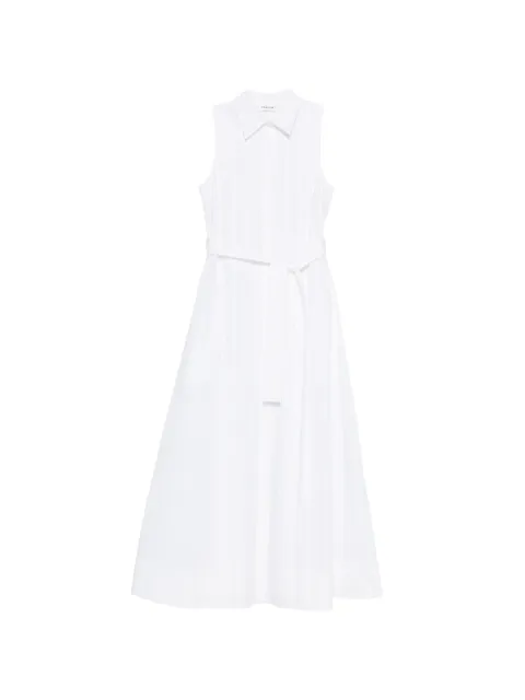 P.A.R.O.S.H. Canyox belted maxi shirt dress White CANYOX26D726158